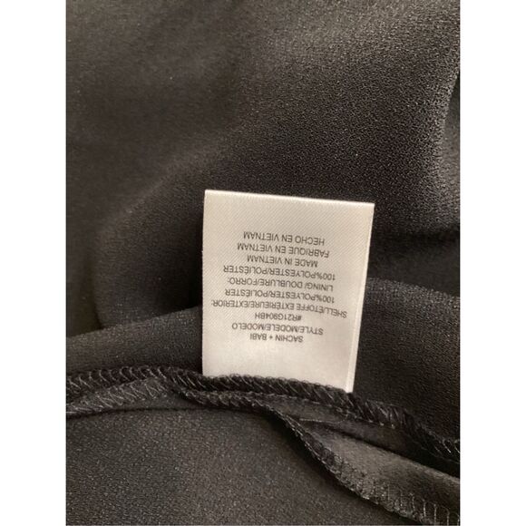 Sachin & Babi serena black satin cowl neck midi slip dress‎ - Picture 13 of 14